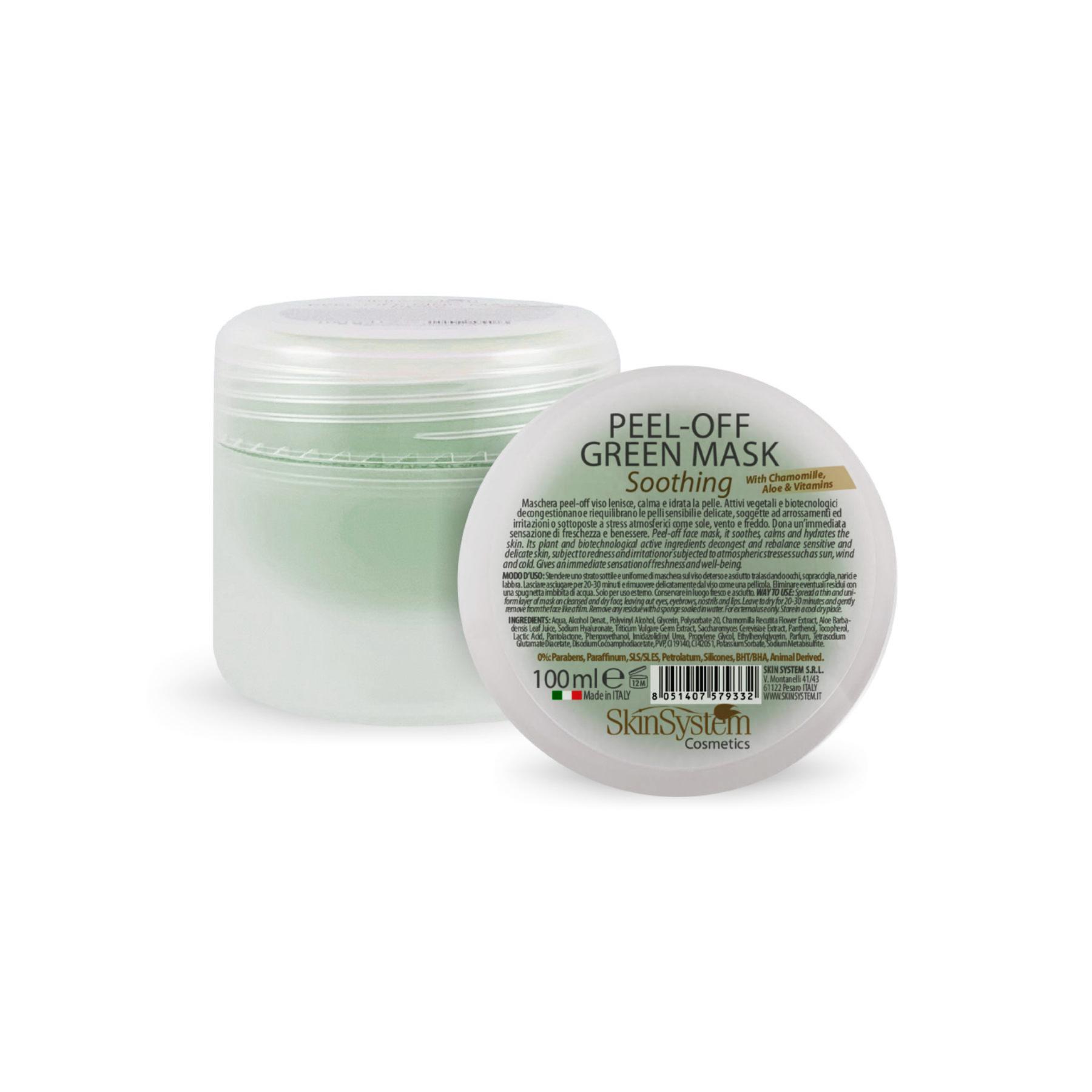 Peel off green mask Soothing